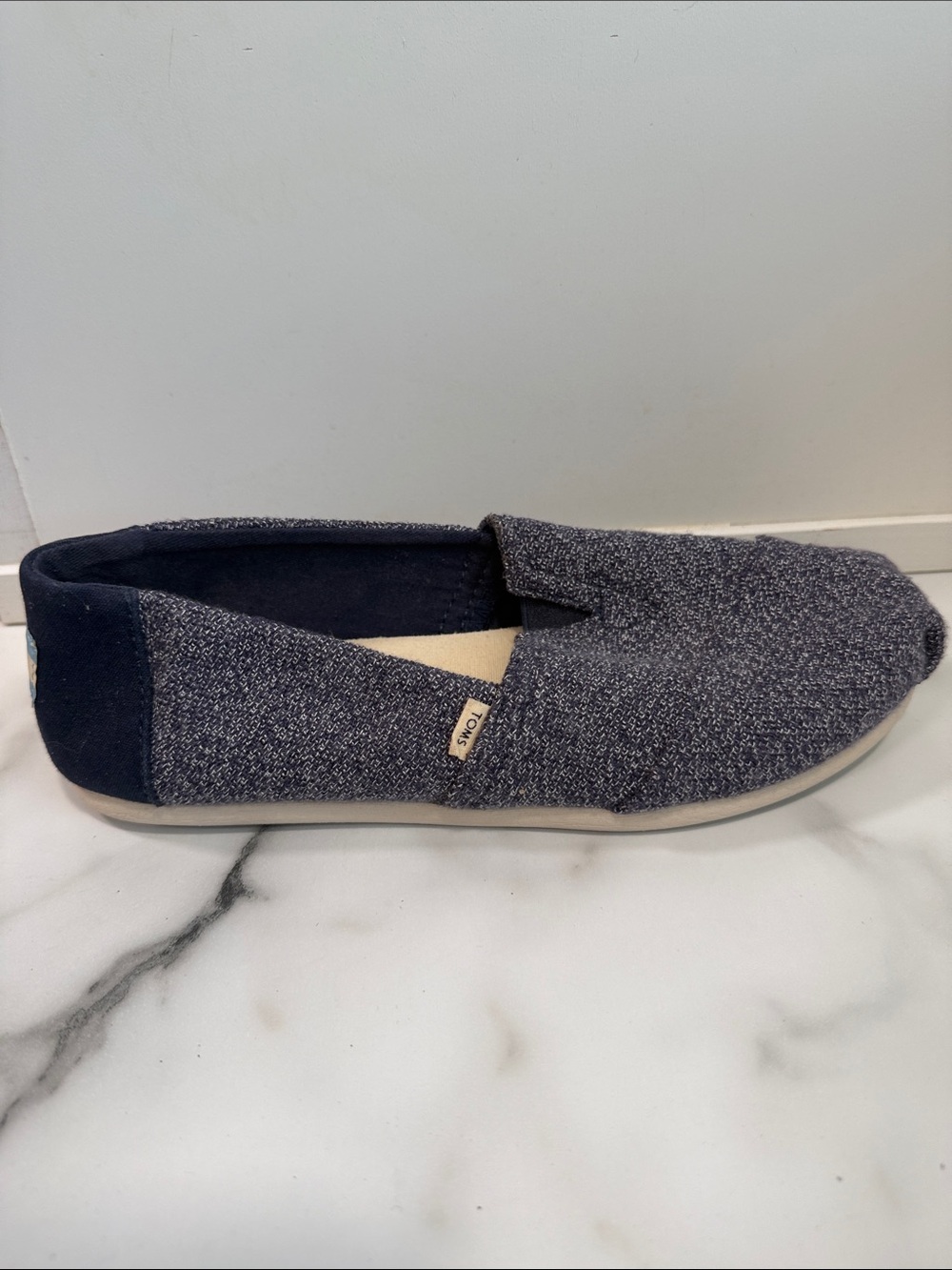 TOMS Alpargata navy slip-on shoes Women’s size 7